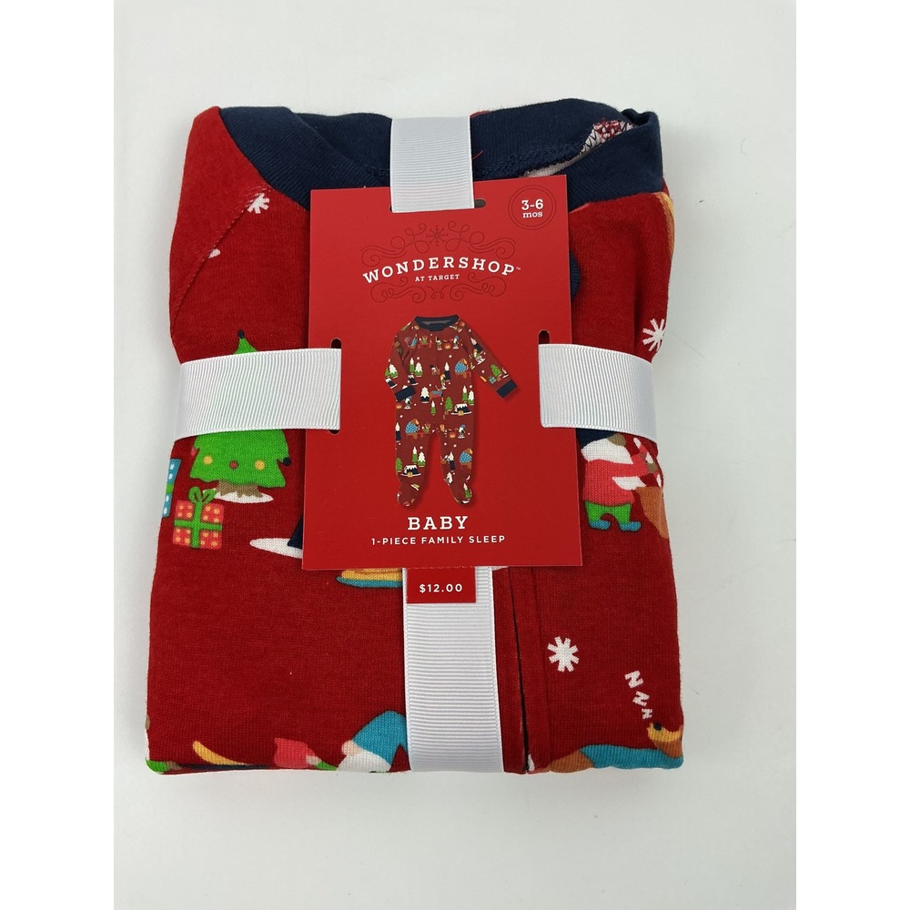 Wondershop Target Baby Christmas Pajamas 3-6 Months One-Piece Family Sleep‎